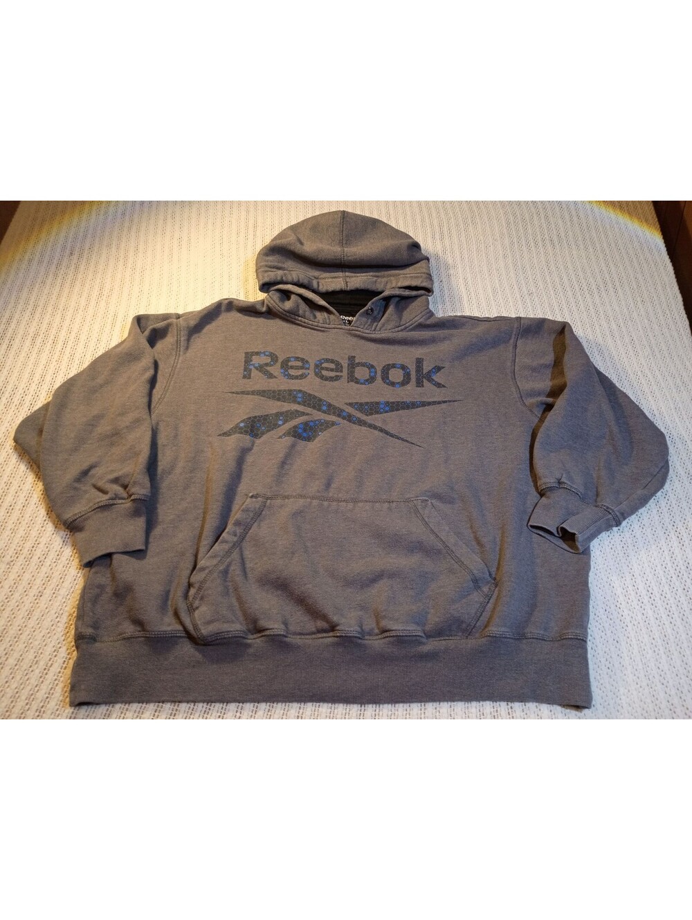 Reebok 3XL Gray Pullover Hoodie Sweatshirt